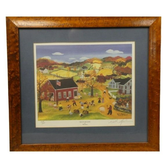 Will Moses "Pigs on the Loose" Limited Edition Pencil Signed Print Framed - Picture 1 of 10